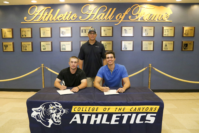 Canyons Baseball Has Two Players Sign a National Letter of Intent