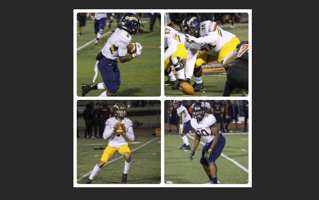College of the Canyons wide receiver Alonzell Henderson and center Jordan Palmer were named to the 2019 California Community College Football Coaches Association (CCCFCA) All-America Team, while also joining quarterback Armani Edden and middle linebacker Charles Ike as members of the Region III All-California Community College Football Team.