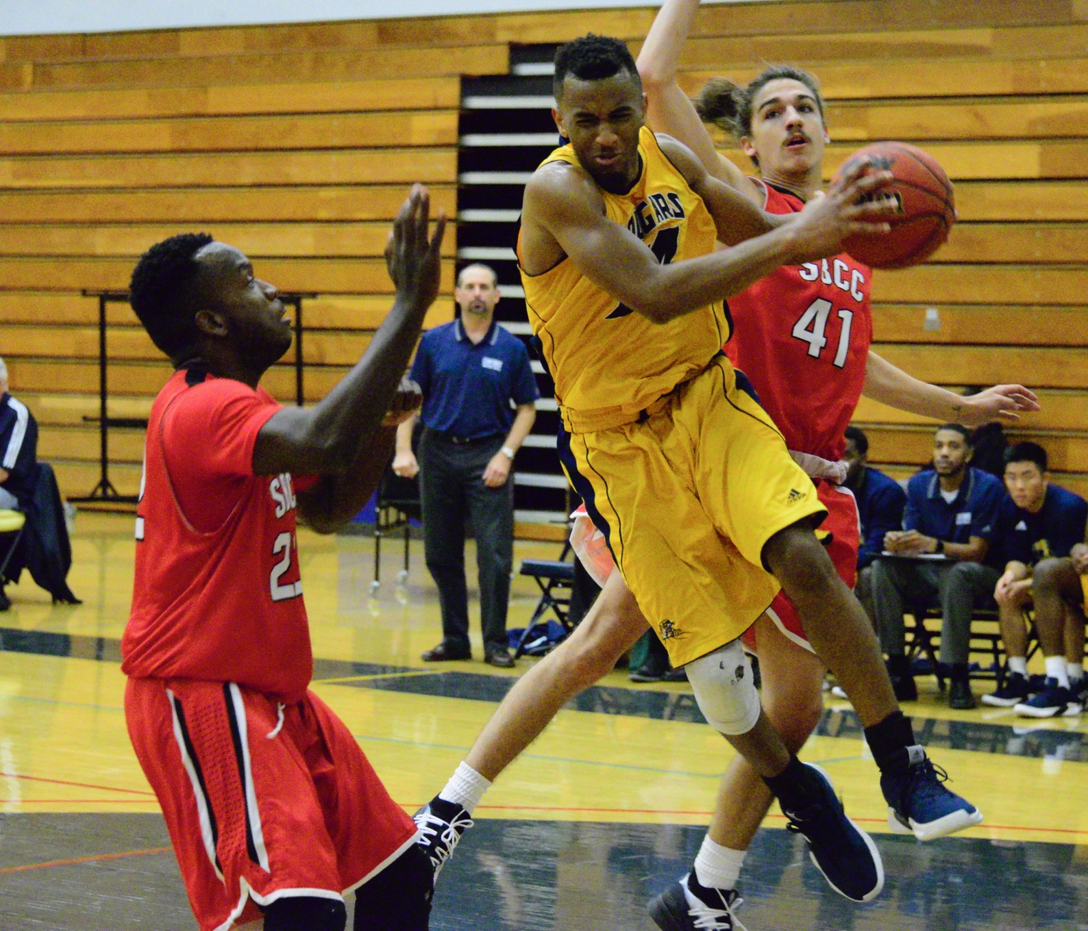 College of the Canyons improved its record to 2-2 with a 96-70 win over Santa Barbara City College at the Cougar Cage. Photo by John Wareham/COC Sports Information