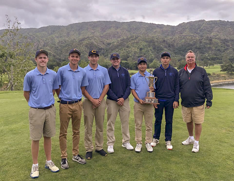 The 2019 Western State Conference (WSC) champion men's golf team.