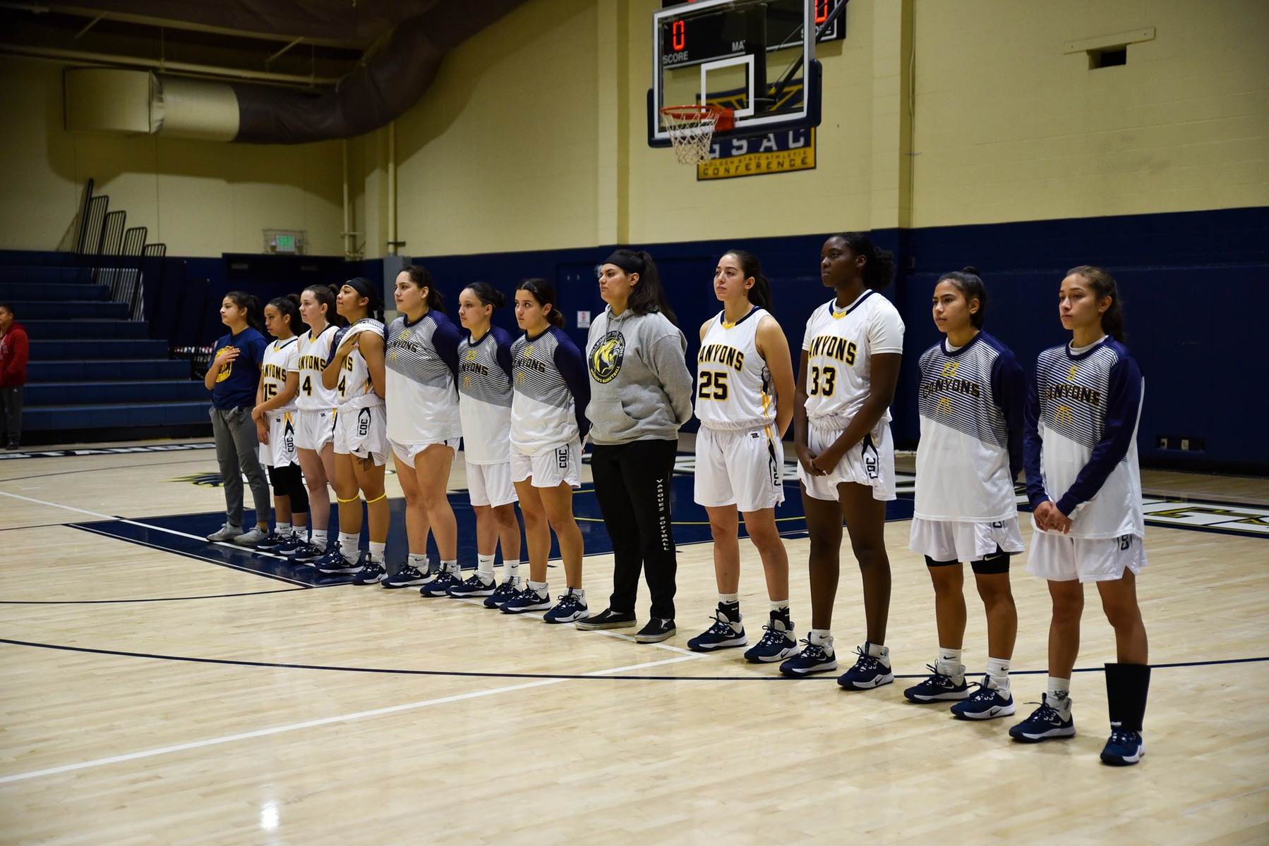 COC women's basketball vs. No. 7 Pasadena City College on Dec. 20, 2019.