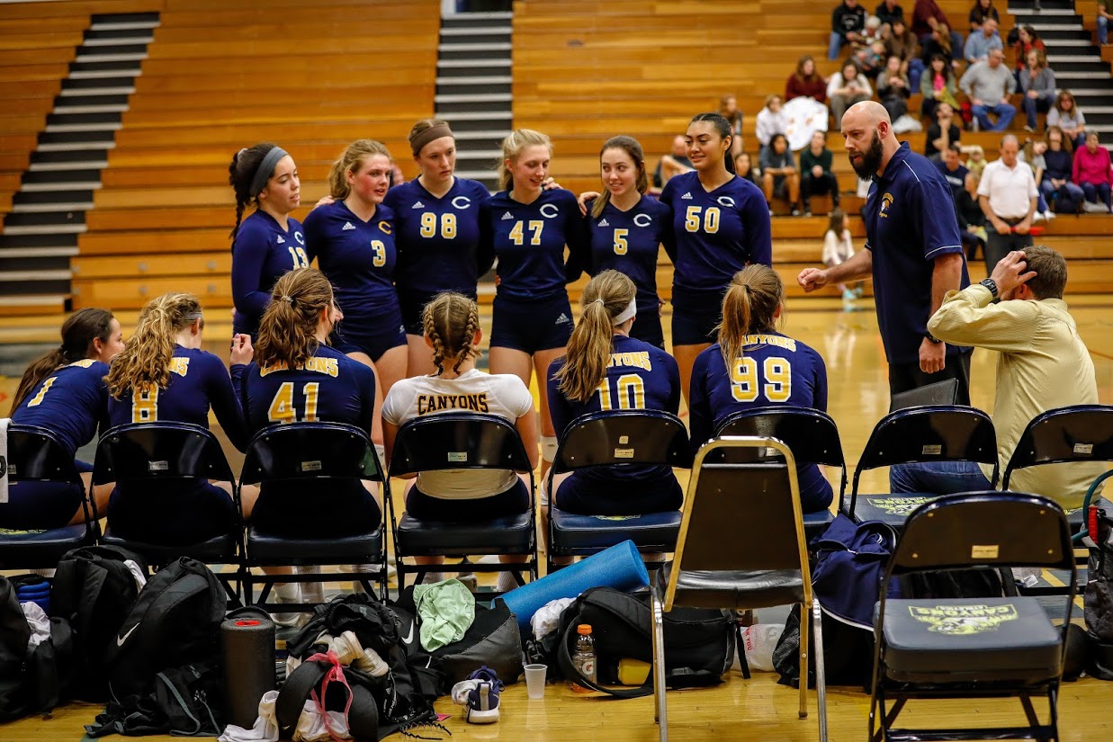College of the Canyons women's volleyball dropped its first round playoff matchup to San Diego Mesa College on Nov. 20, 2018. Jacob Velarde/COC Sports Information