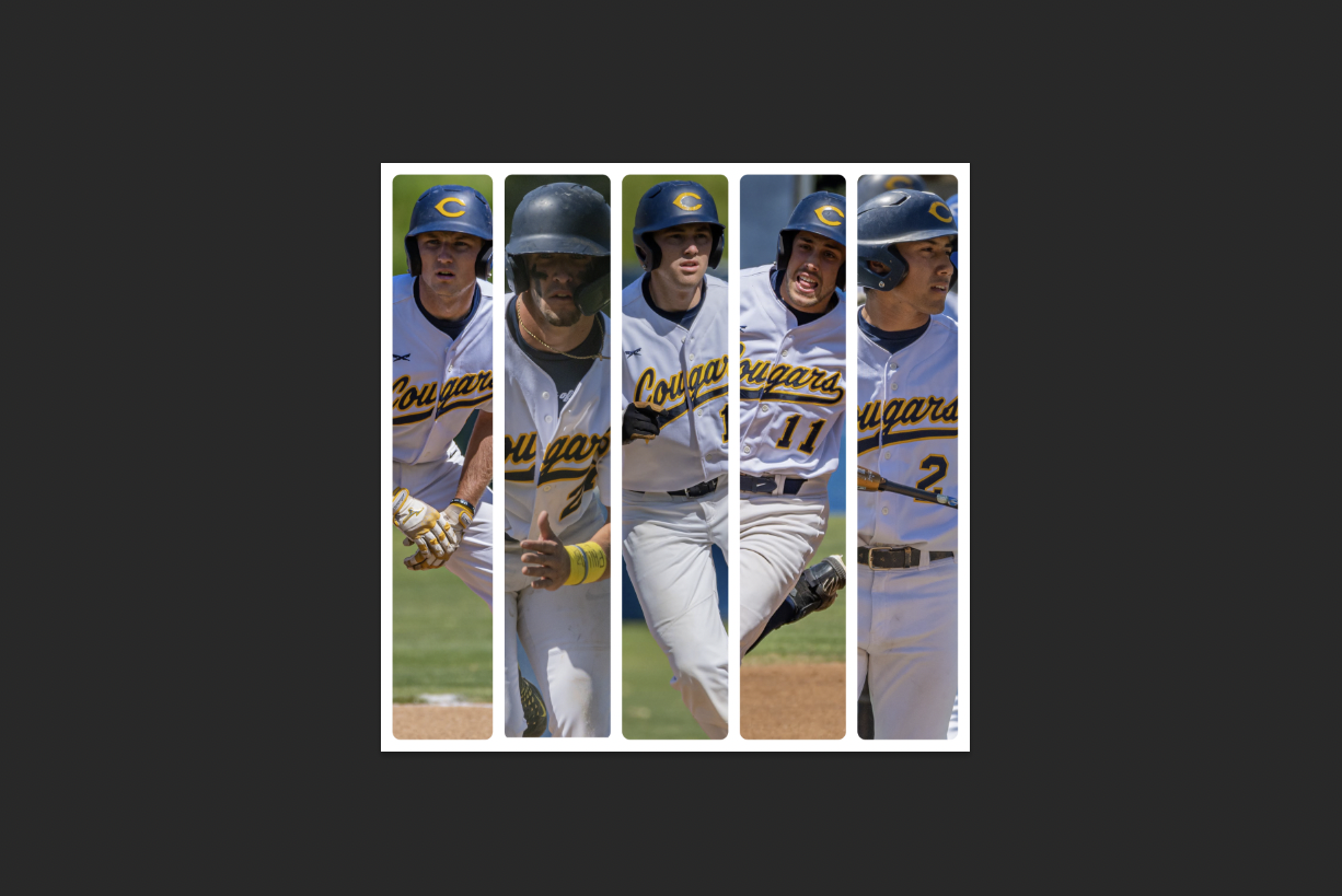 College of the Canyons baseball collage graphic.