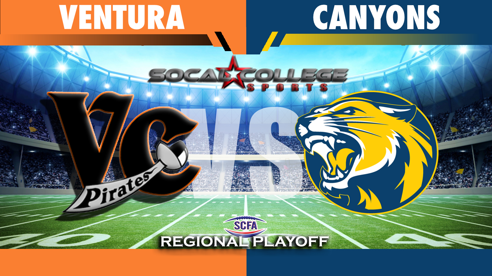 College of the Canyons football will host Ventura College in a CCCAA Regional Playoff game at 6 p.m. Saturday, Nov. 17.
