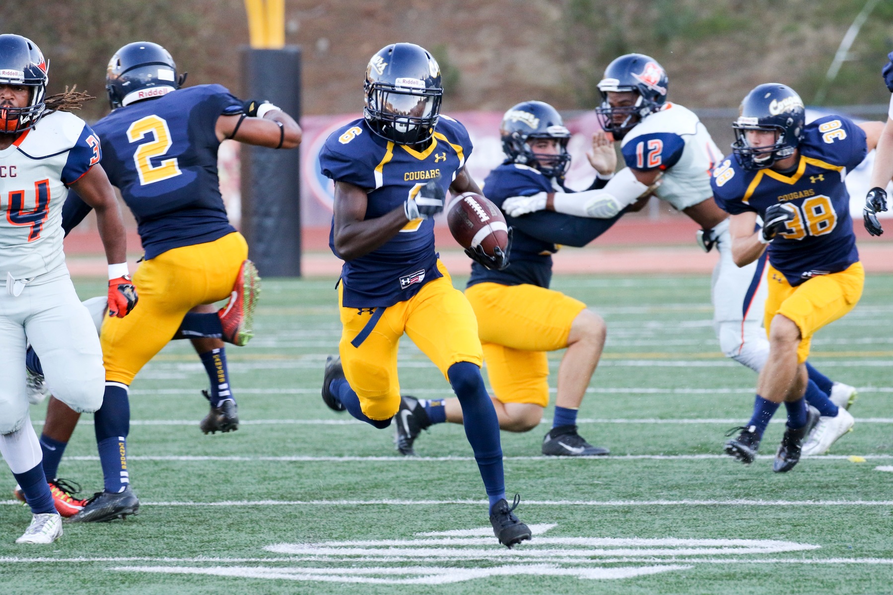 College of the Canyons wide receiver Marquise Brown vs. Orange Coast College in 2016.
