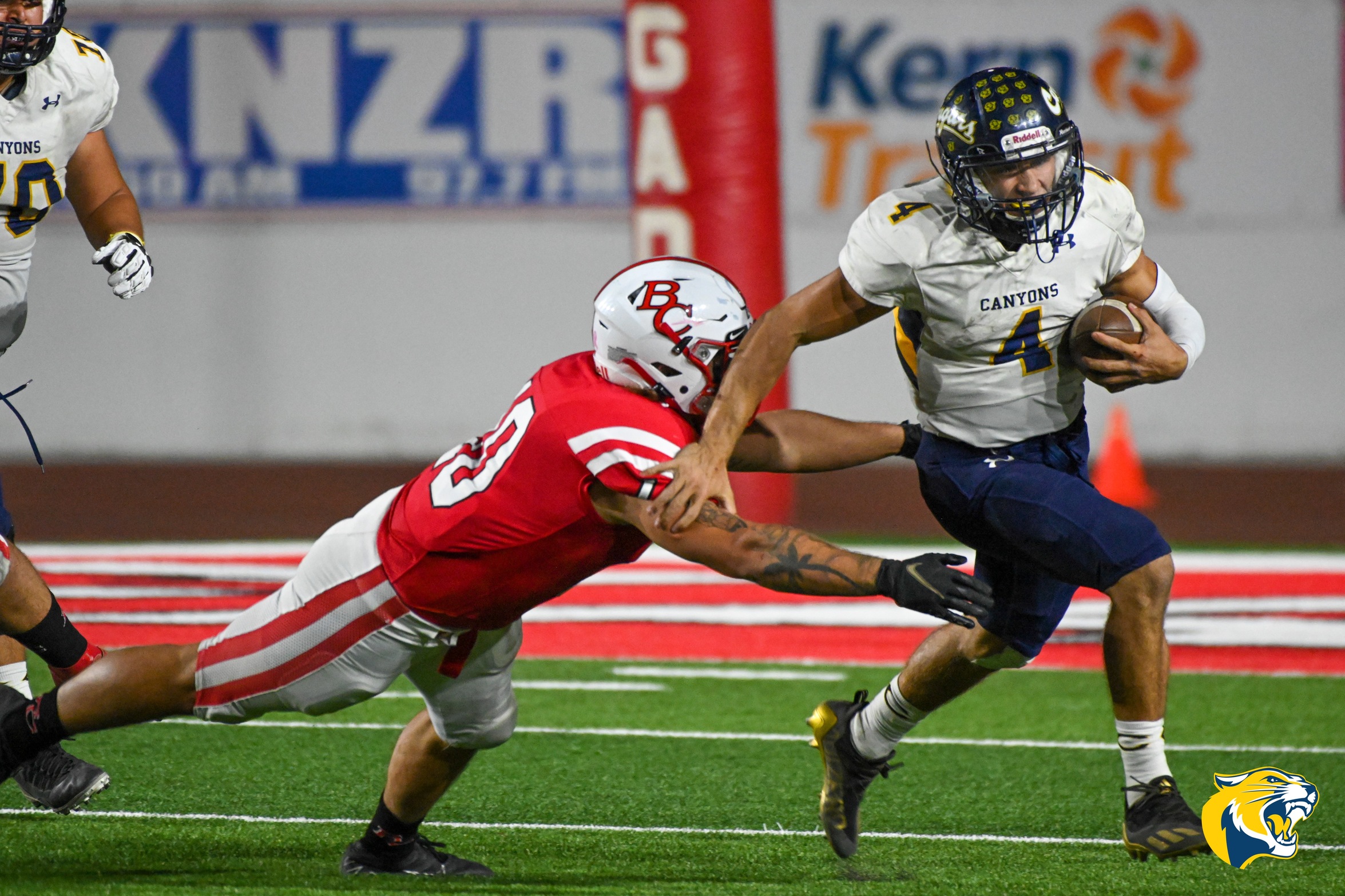 College of the Canyons football player Colton Doyle vs. Bakersfield College on Oct. 16, 2021.