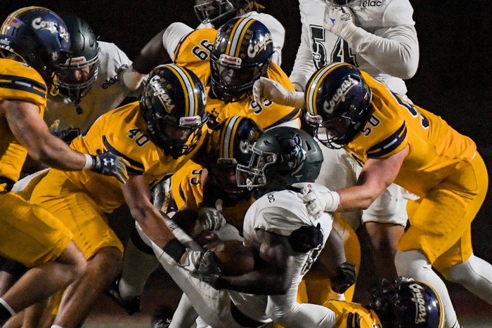College of the Canyons football vs. East L.A College on Oct. 29, 2022.