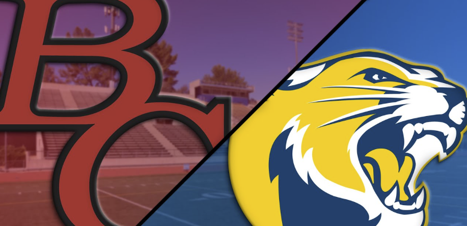 College of the Canyons vs. Bakersfield College logo graphic.