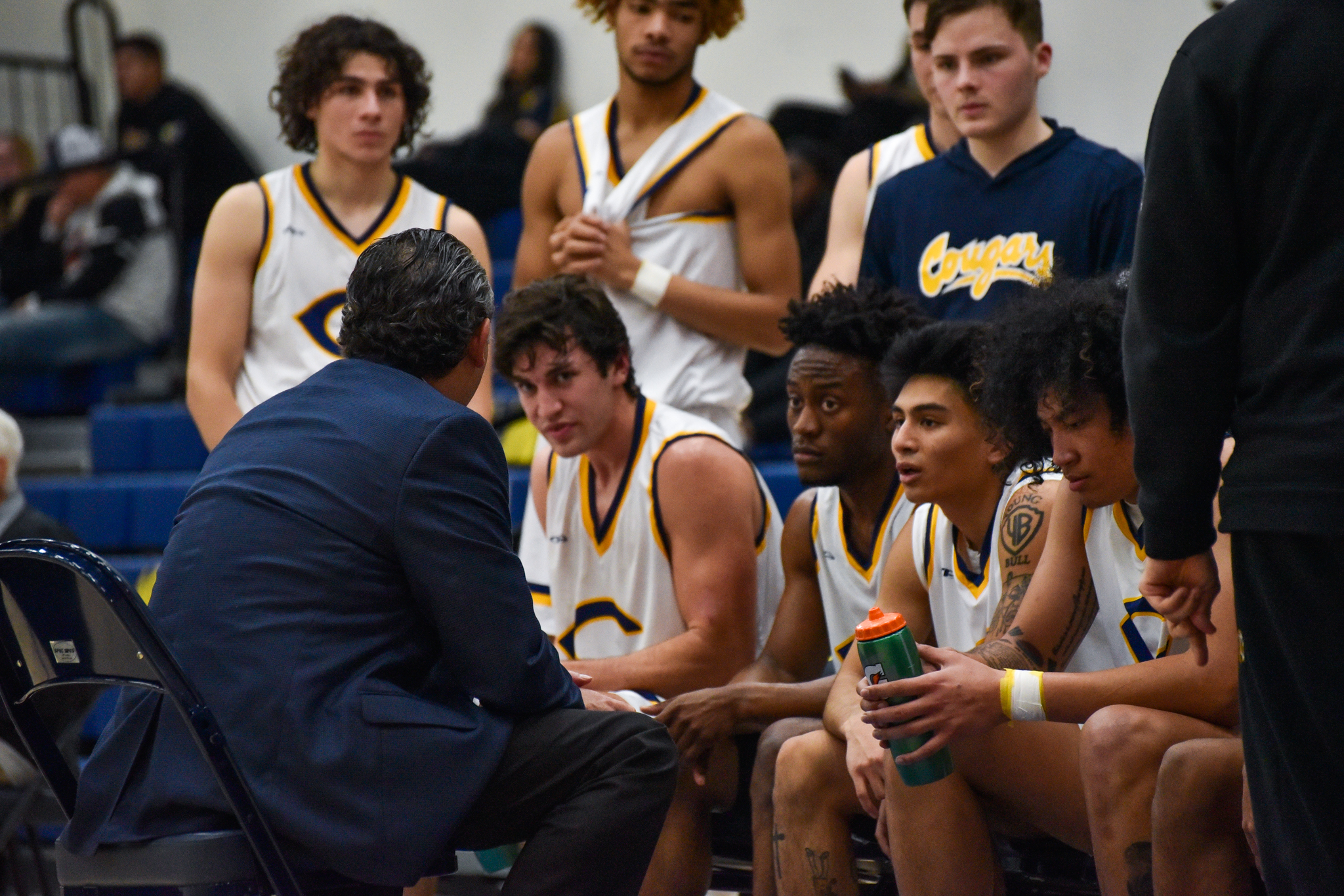 College of the Canyons men's basketball stock image.