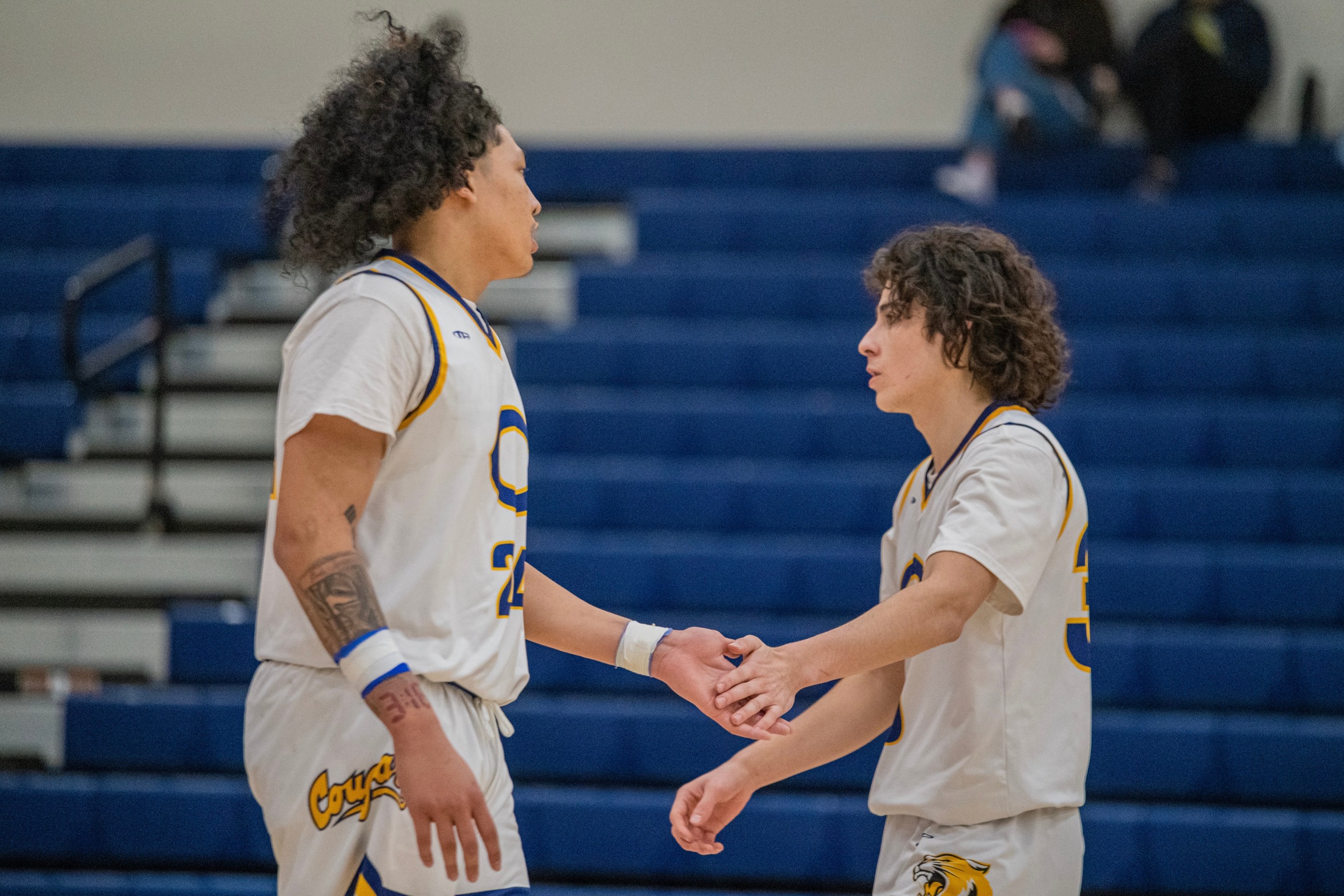 College of the Canyons men's basketball stock image.