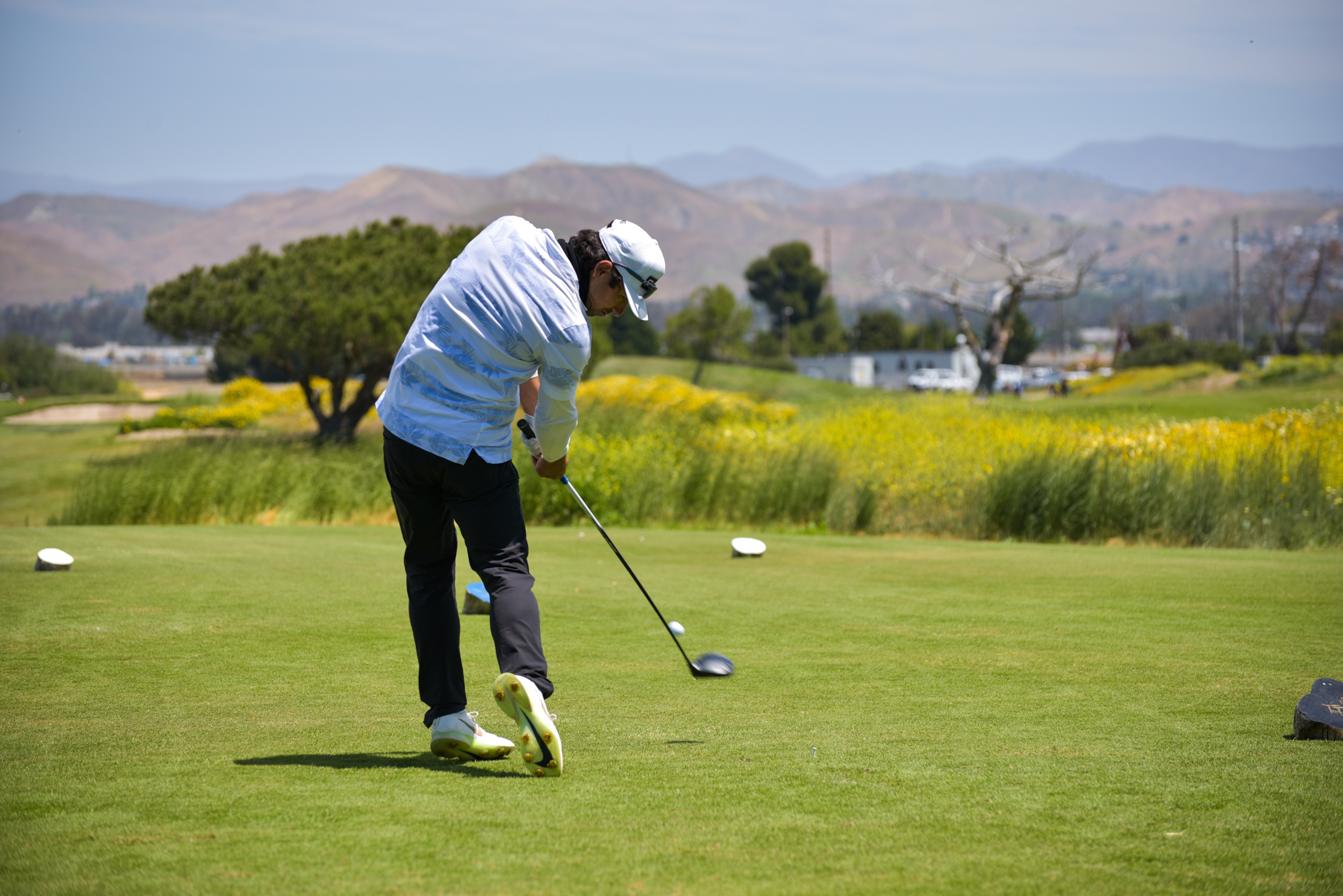 College of the Canyons men's golfer Hugo Amsallem at CCCAA SoCal Regional Championships on May 9, 2022.