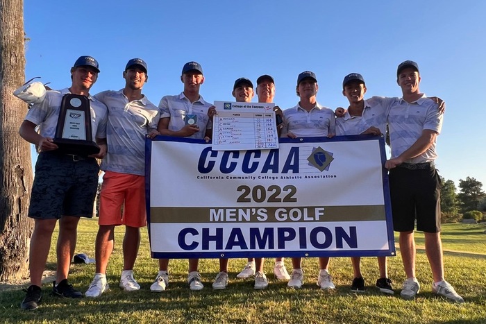 College of the Canyons men's golf at 2022 CCCAA State Championships.