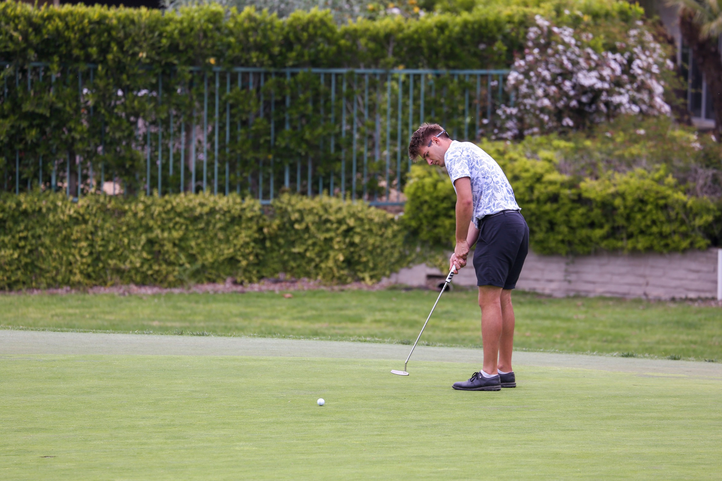 College of the Canyons men's golf sophomore Kieran Bye at the WSC Championships on April 24, 2023.