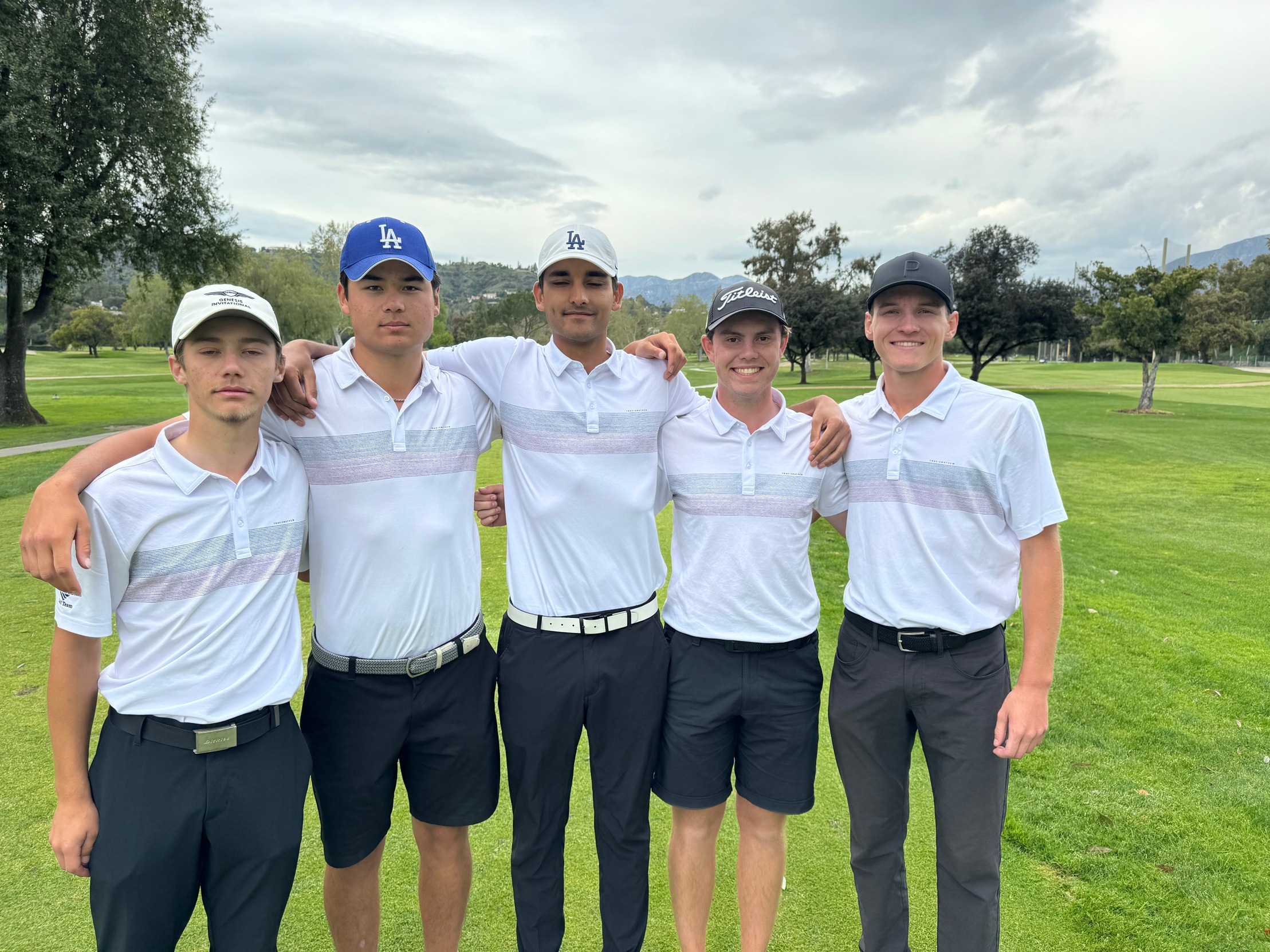 College of the Canyons men's golf group photo from tournament on March 25, 2024.