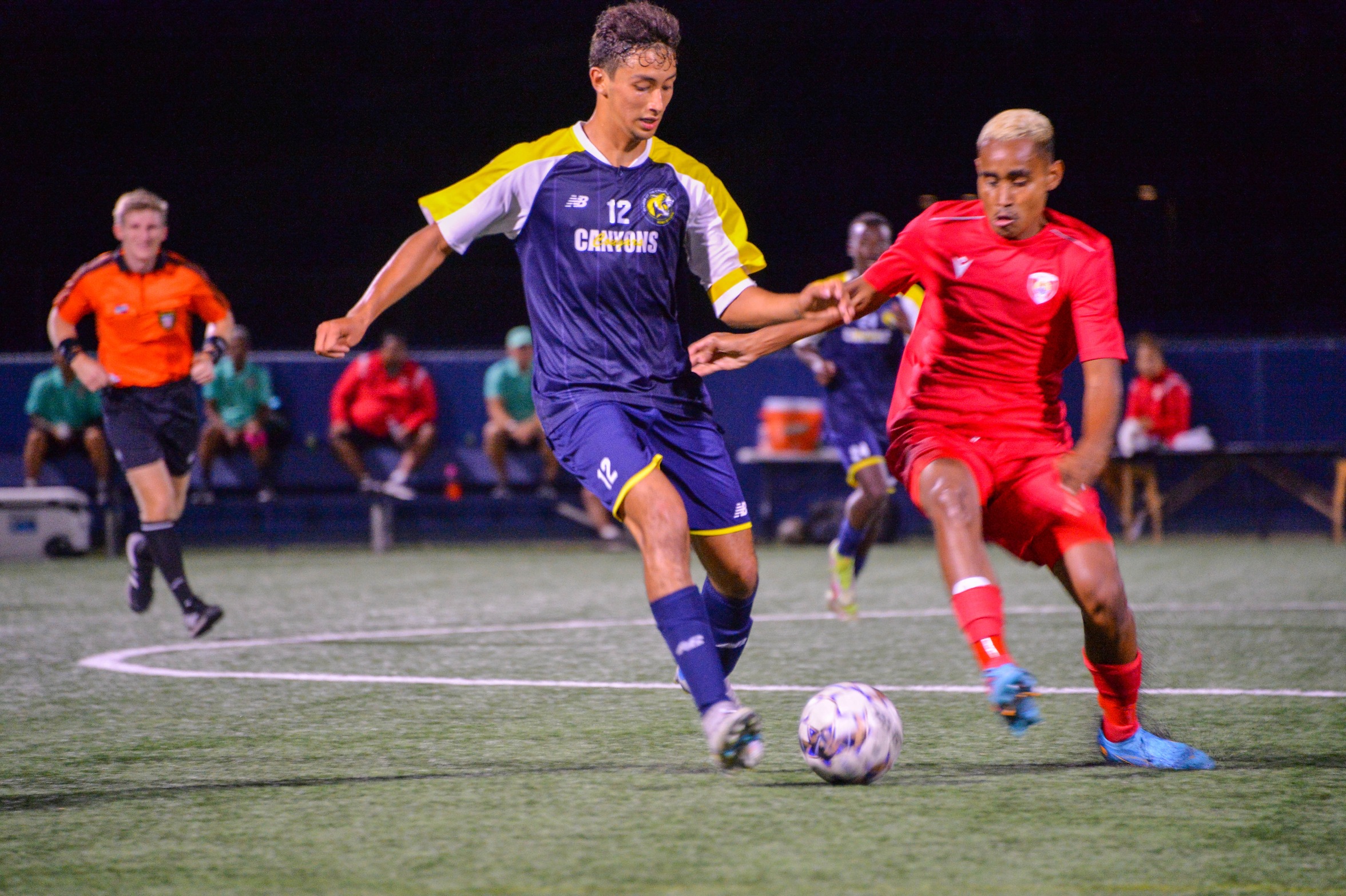 College of the Canyons men's soccer vs. Tahiti U20 National Team on Aug. 27, 2022.