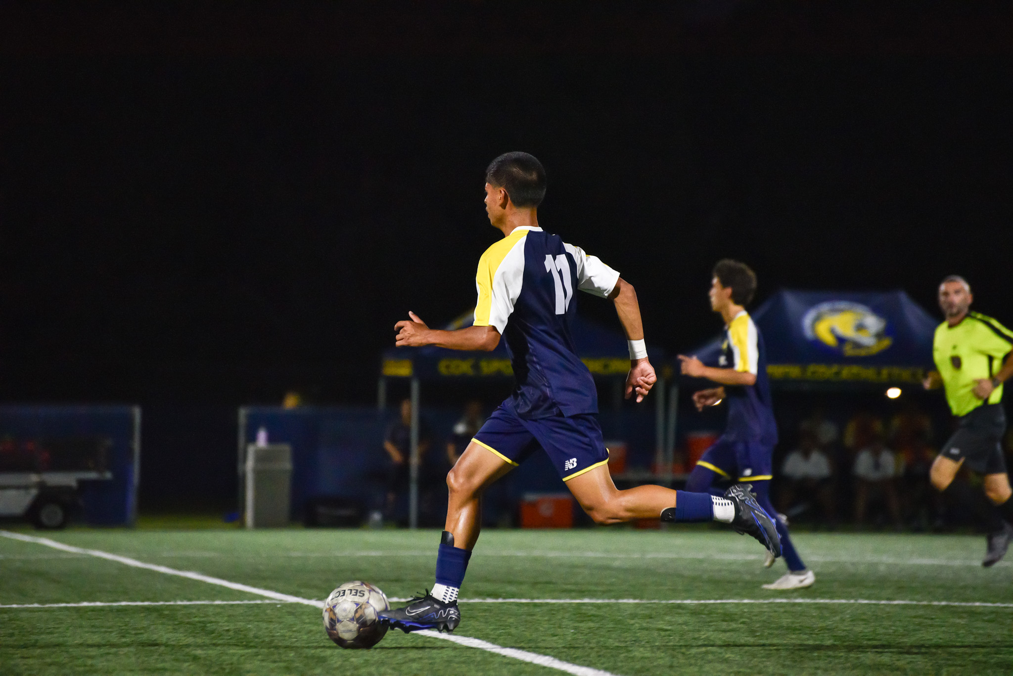 College of the Canyons men's soccer stock action image.