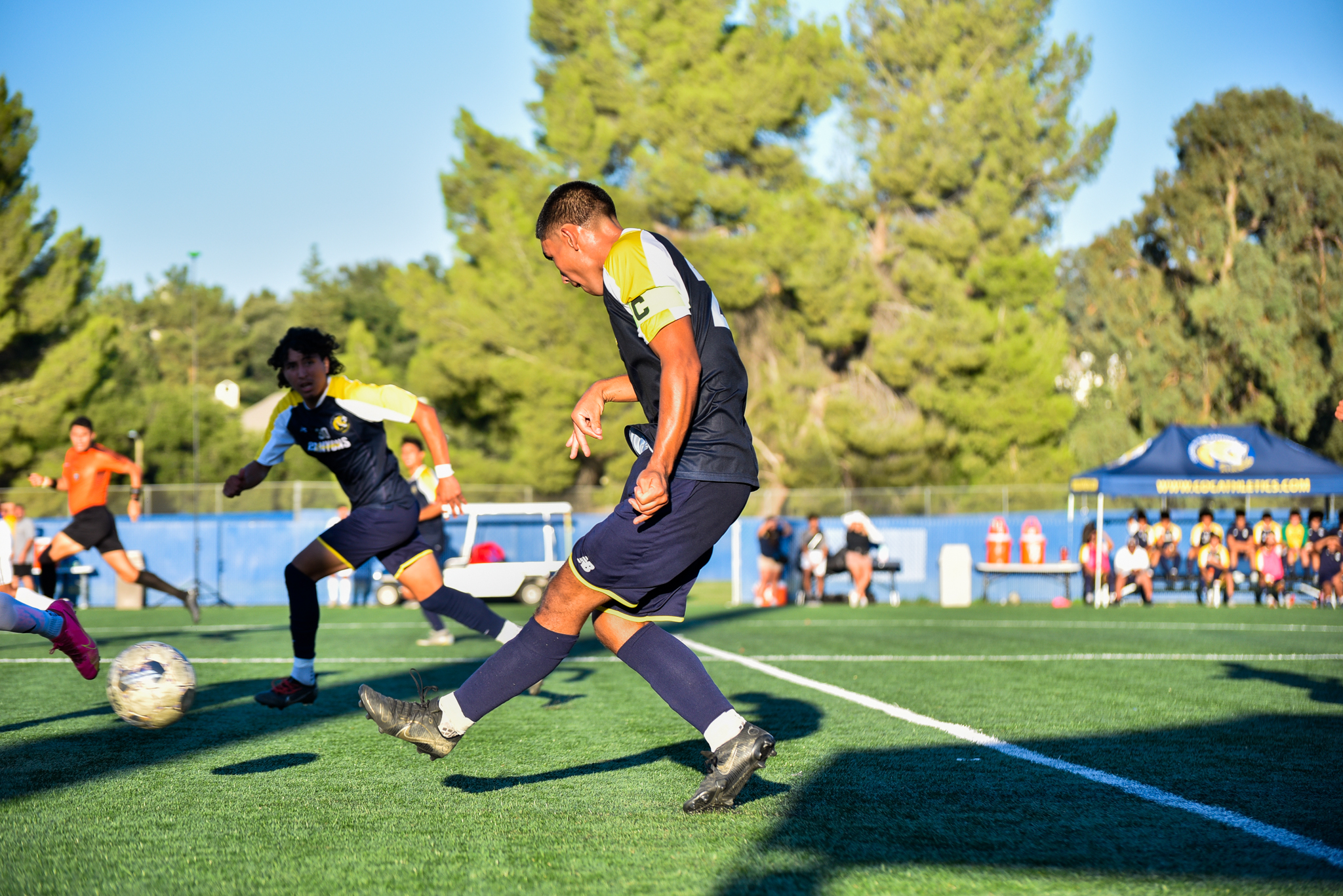 Stock image of College of the Canyons men's soccer student-athlete Anthony Linderos.