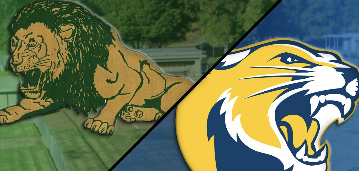 College of the Canyons vs. L.A. Valley College promotional logo graphic.