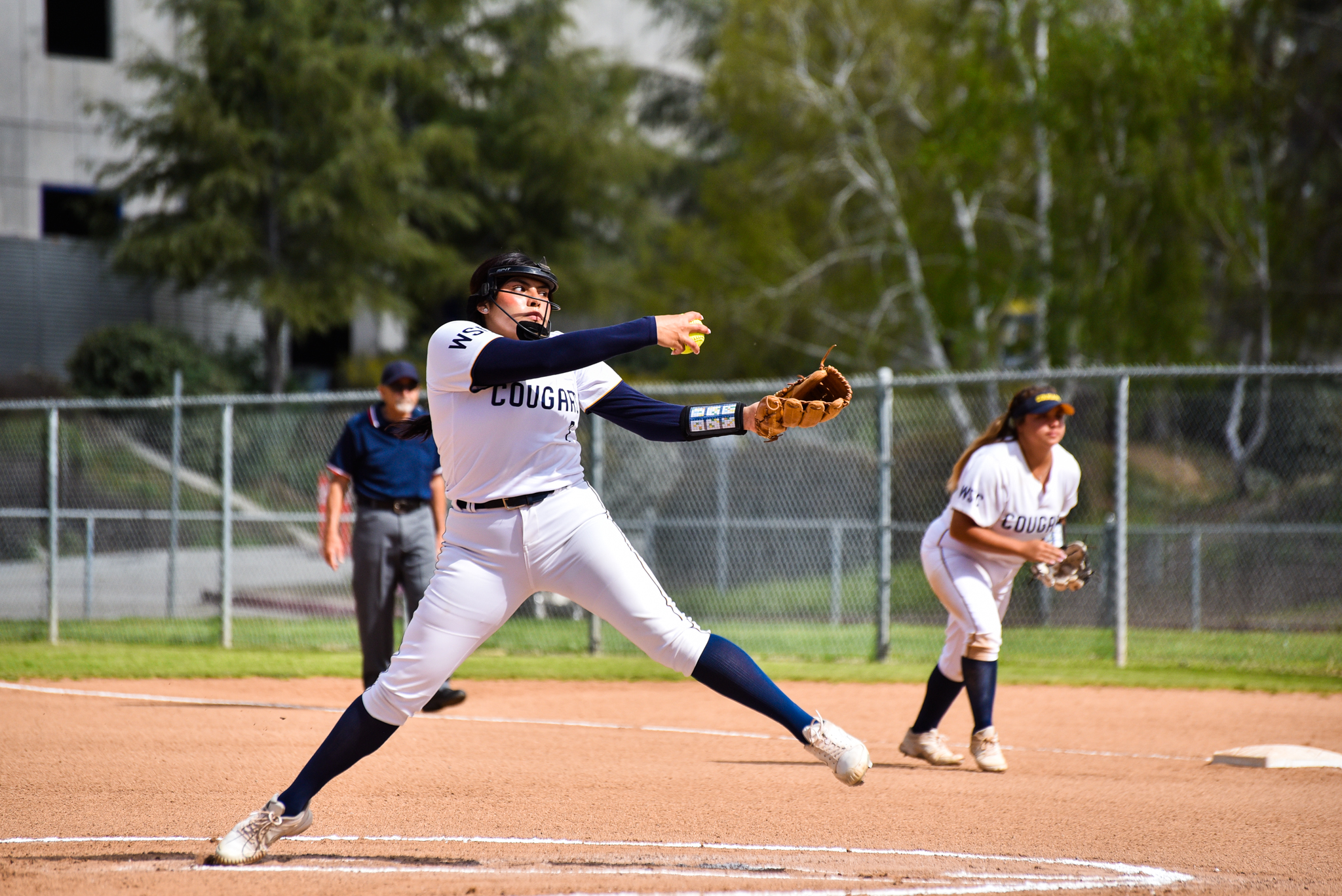 College of the Canyons softball image of Lexy Angulo vs. Long Beach City College on April 14, 2023.