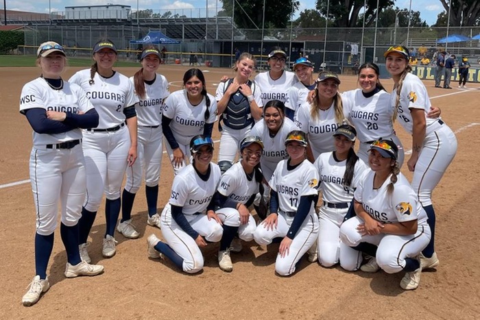 College of the Canyons team photo taken on the field prior to playoff game vs. Fullerton College on May, 6, 2023 in Fullerton.