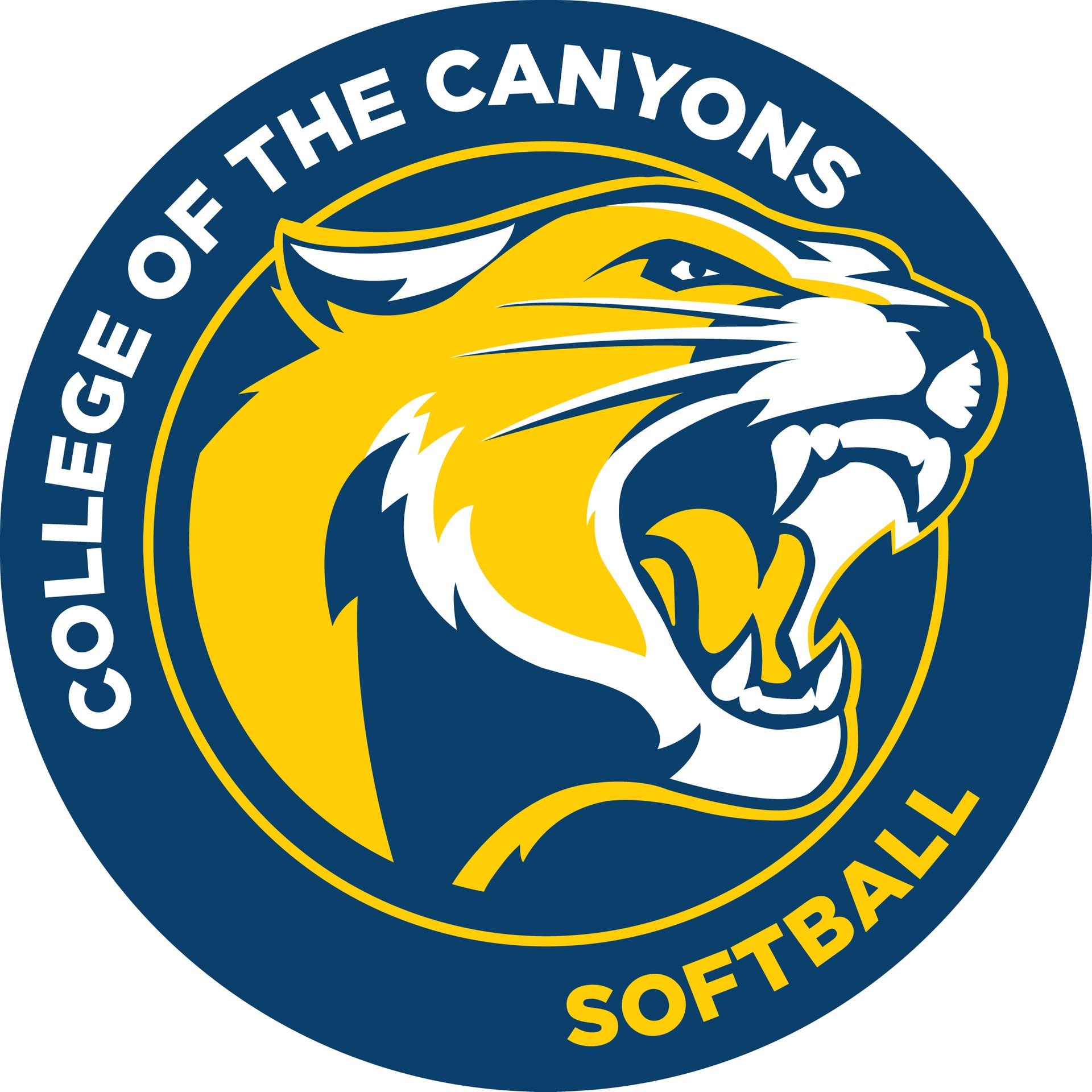 College of the Canyons athletics softball logo.