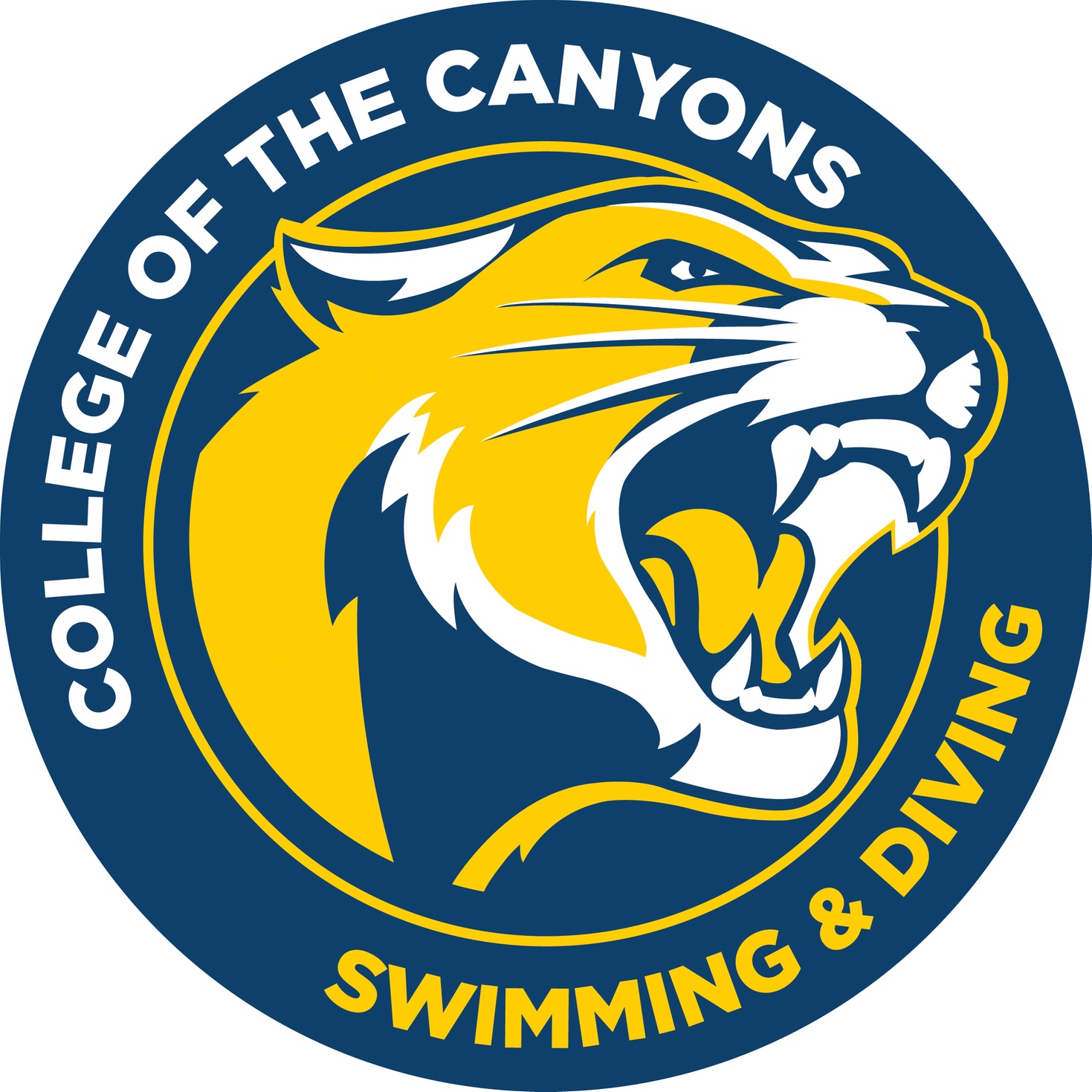 College of the Canyons swimming & diving logo.