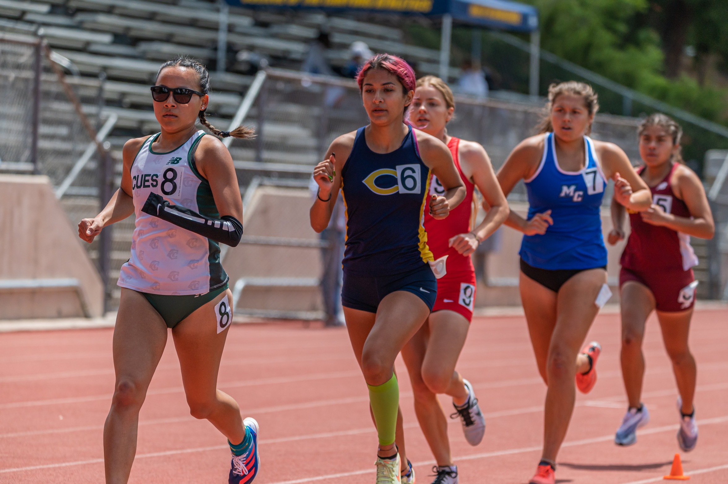 College of the Canyons track & field stock image.
