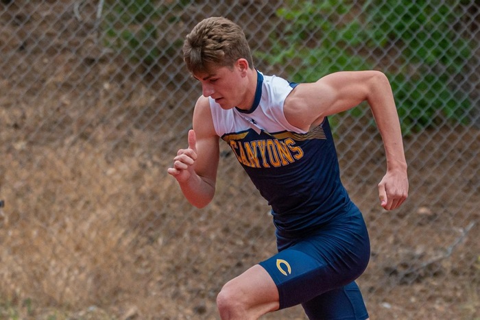 College of the Canyons track &amp; field stock image.