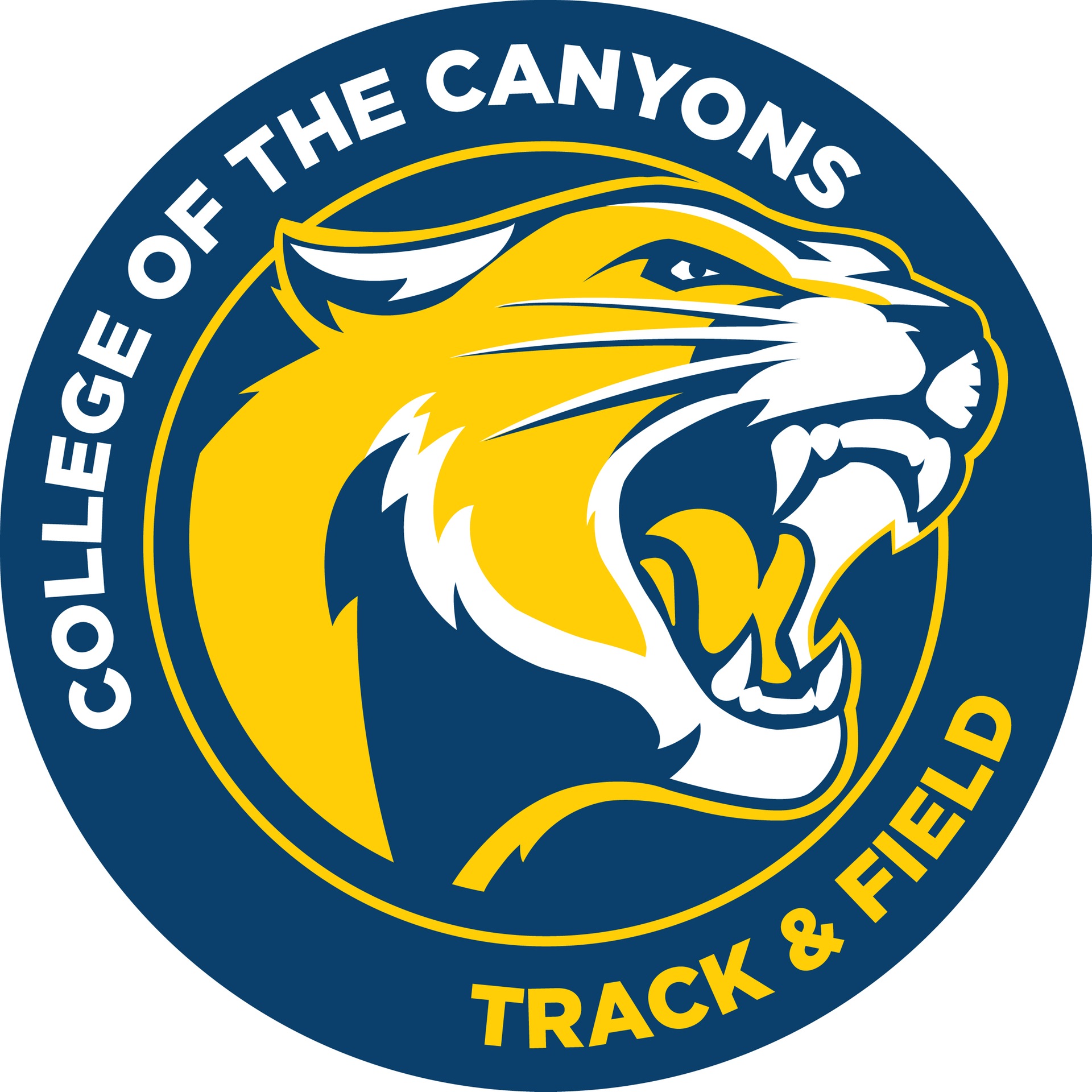 College of the Canyons track & field logo.