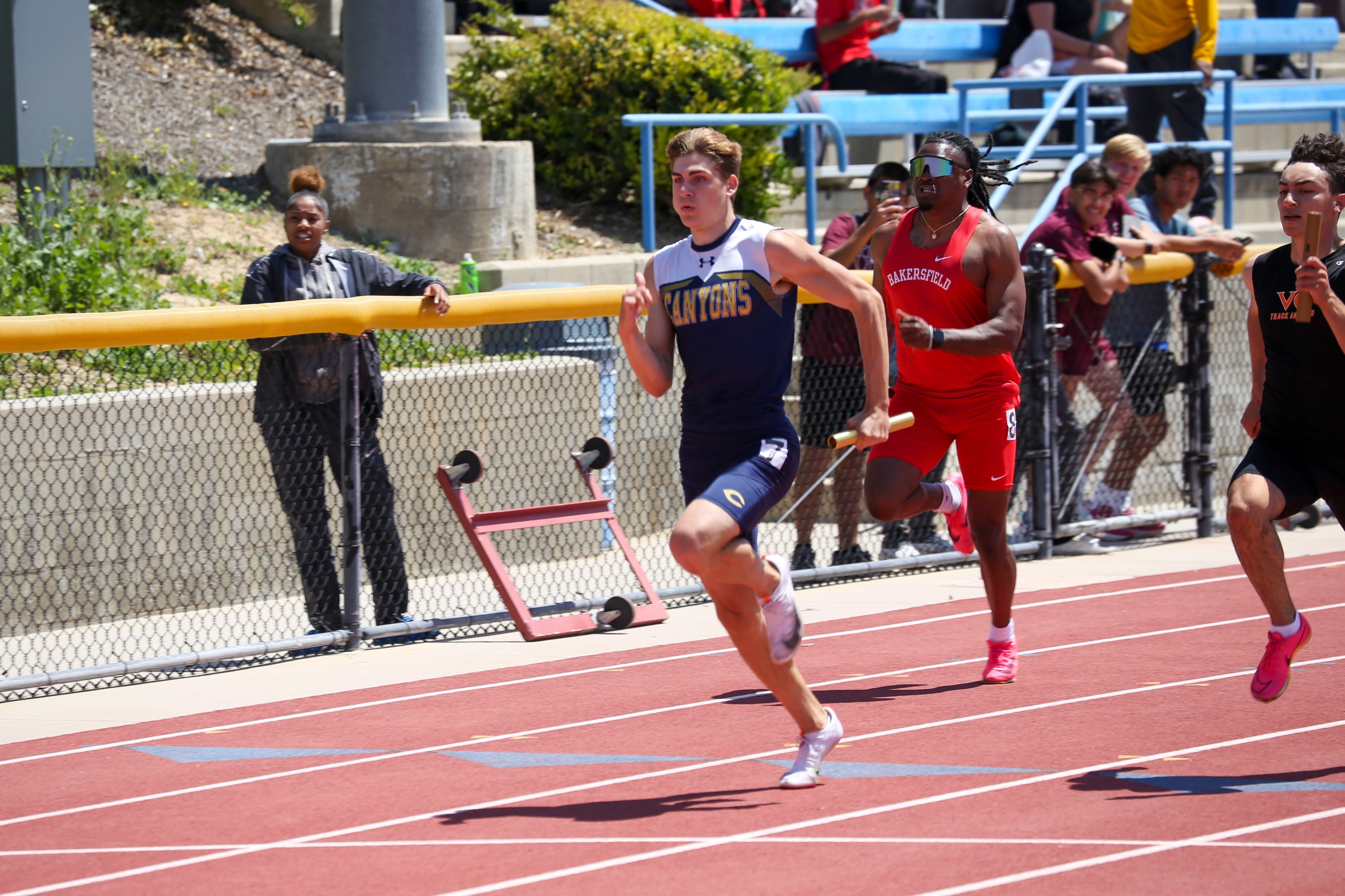 College of the Canyons track & field student-athlete Layne Buck at the WSC Championship meet on Friday, April 28, 2023.