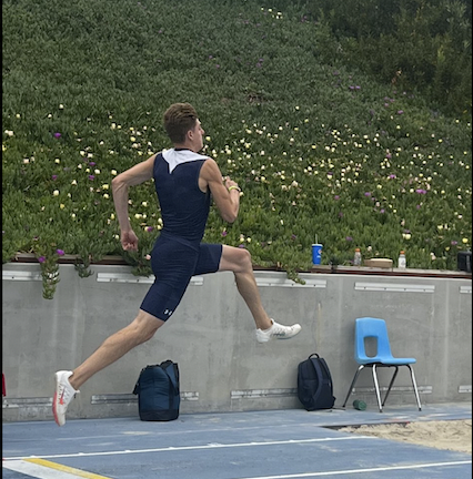Stock image of College of the Canyons student-athlete Layne Buck competing at SoCal Championships on May 12, 2023.