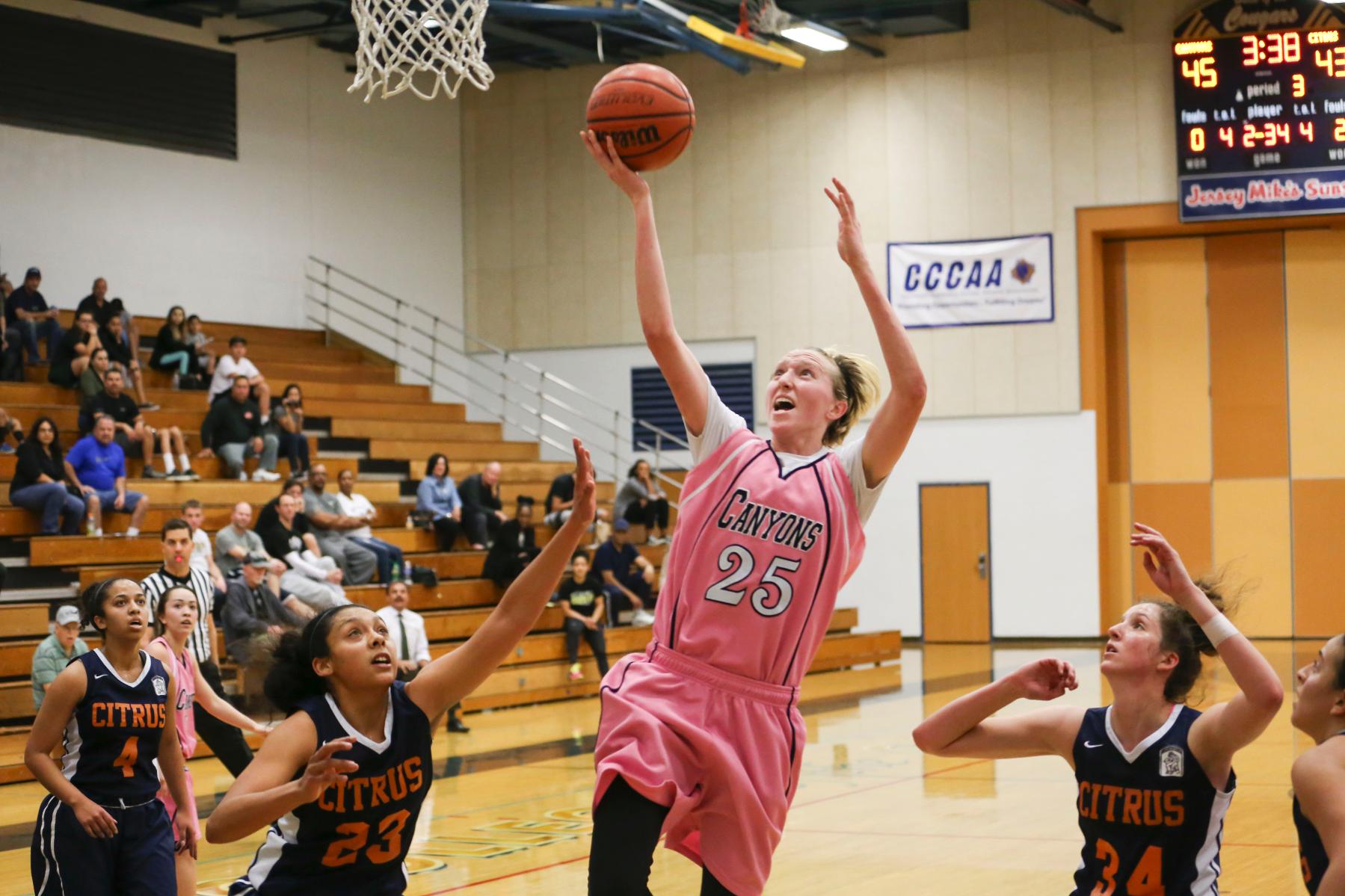 No. 6 Canyons Clinches Share of WSC, South Title With 72-61 Win Over Citrus