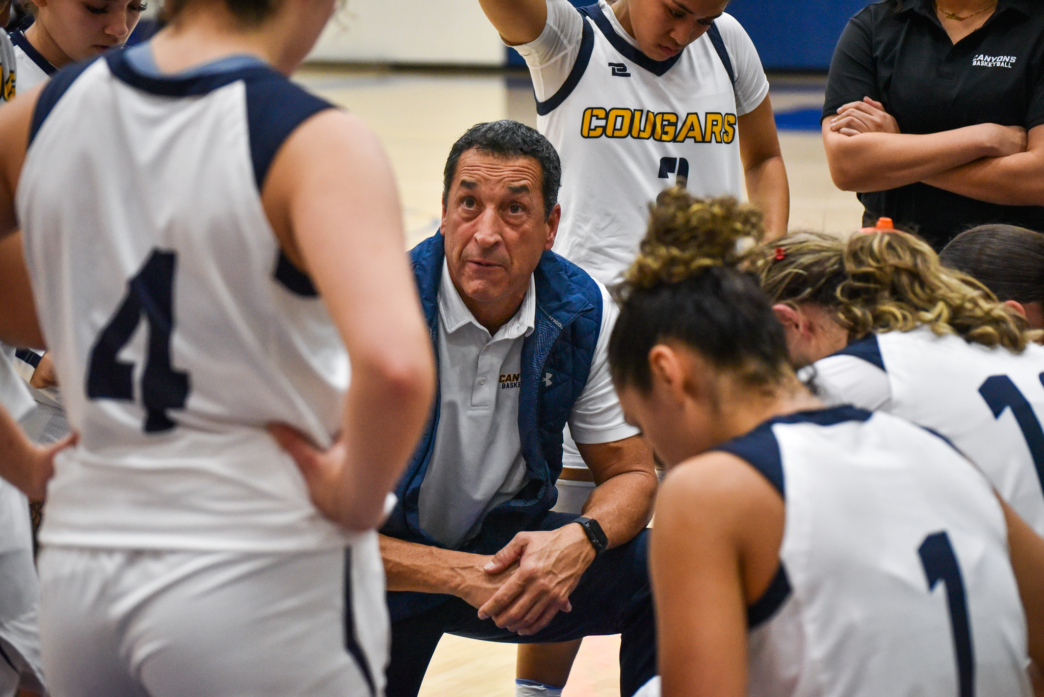College of the Canyons women's basketball stock image.