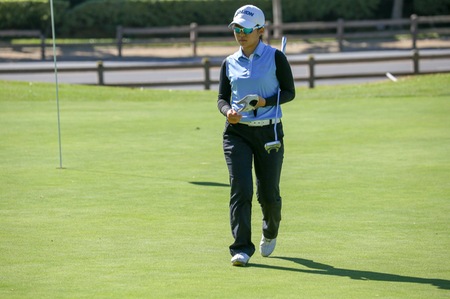College of the Canyons freshman Haruka Koda earned medalist honors at the Western State Conference golf tourney held Oct. 15, 2018 at Antelope Valley Country Club.