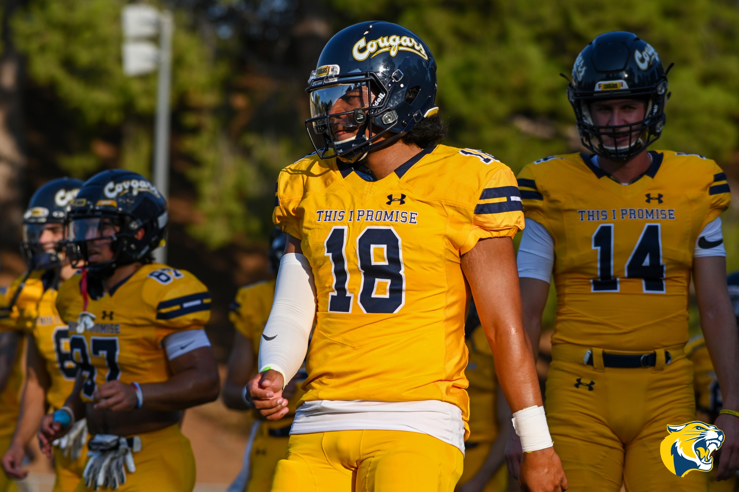 College of the Canyons quarterback Tooni Ikahihifo was named the Southern California Football Association (SCFA) National Division Co-Offensive Player of the Week after passing for 355 yards and five touchdowns, and rushing for another score, to lead the Cougars to a 42-30 win over Palomar College. —Dylan Stewart / 1550 Sports