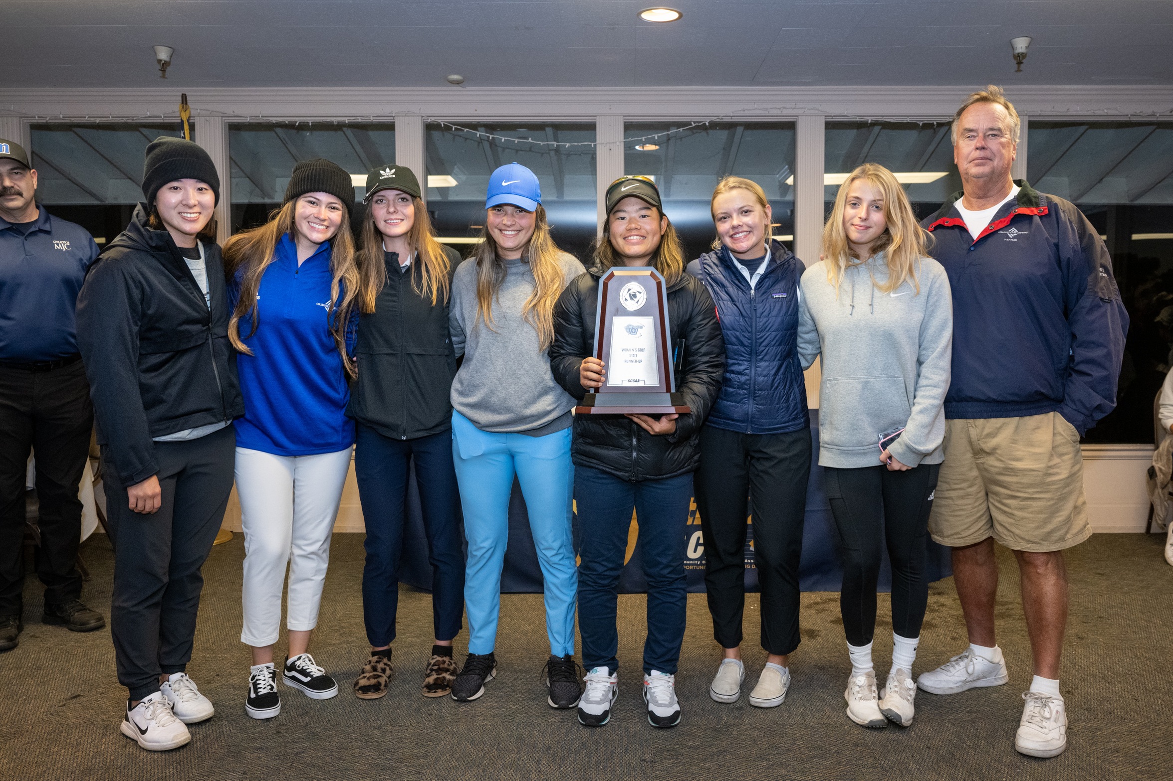 College of the Canyons women's golf team at 2022 CCCAA State Championships in Morro Bay on Monday, Nov. 14.