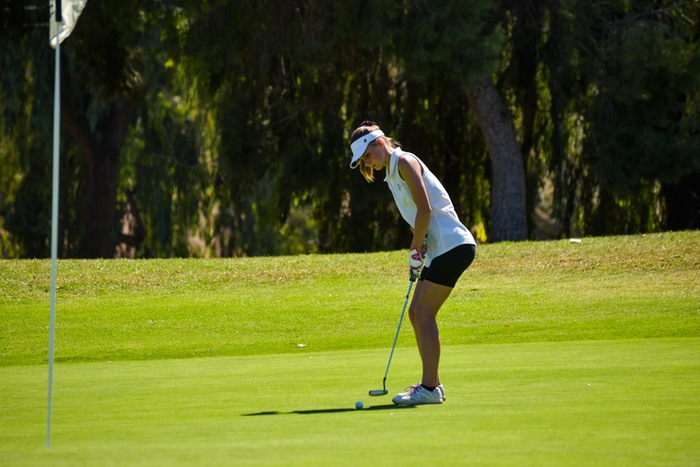 College of the Canyons women's golf stock image.