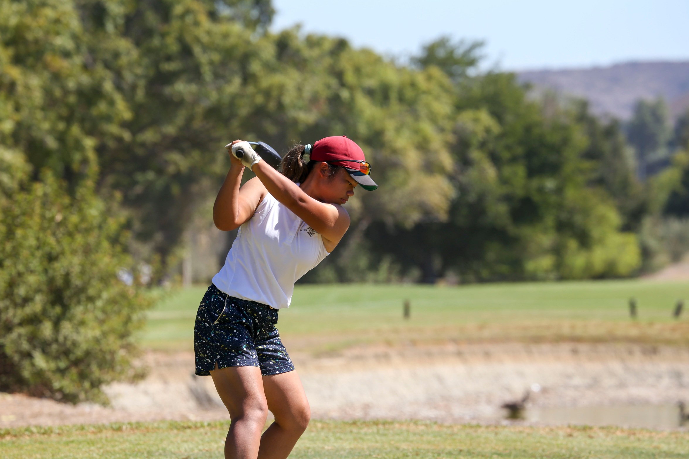 College of the Canyons women's golf Motoko Shimoji stock image.