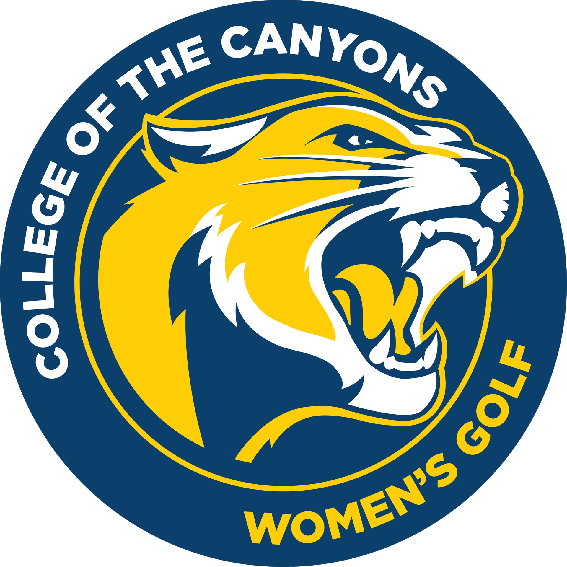 College of the Canyons women's golf athletic logo.