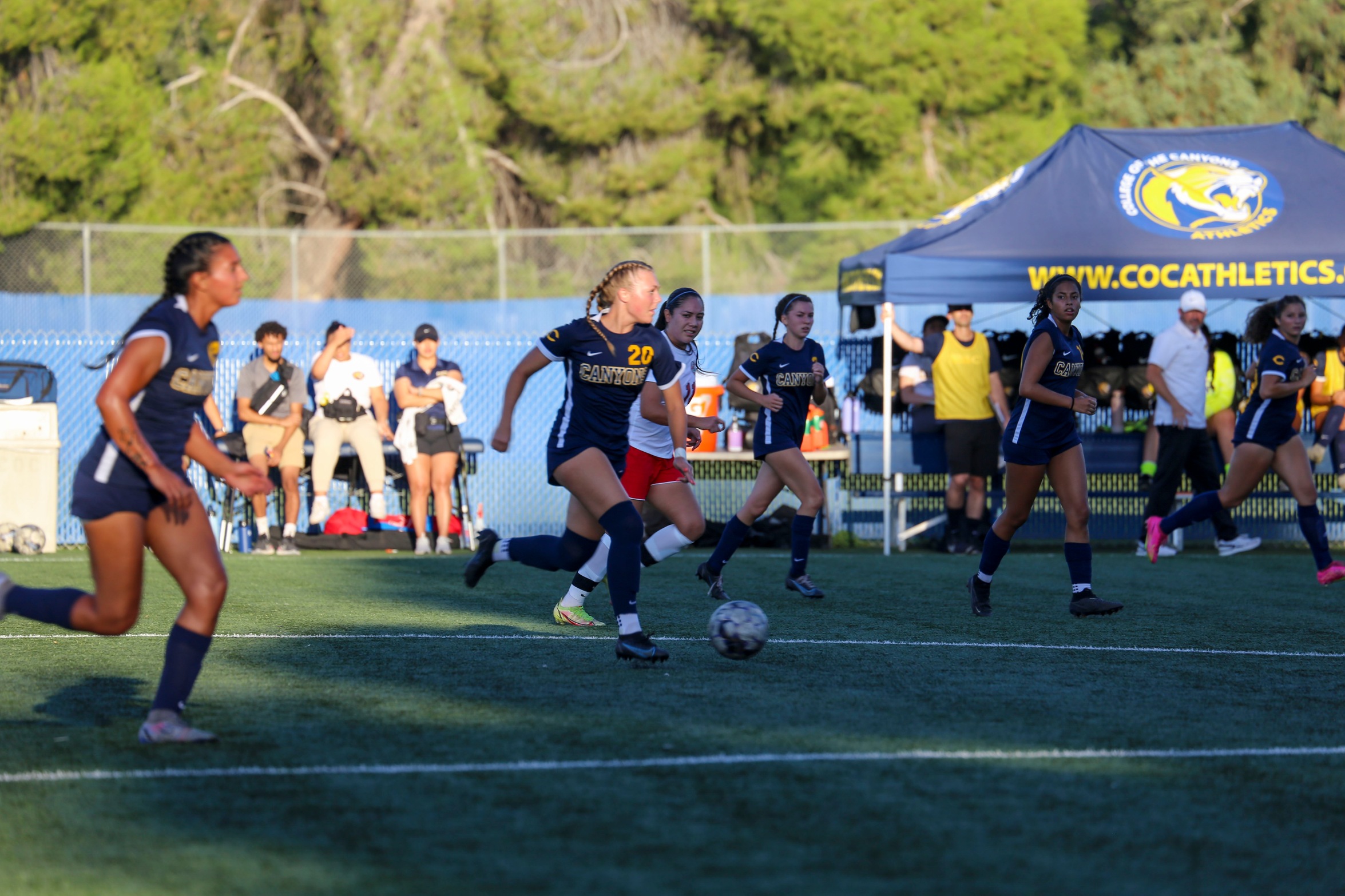 College of the Canyons women's soccer vs. Chaffey College on Sept. 6, 2023.