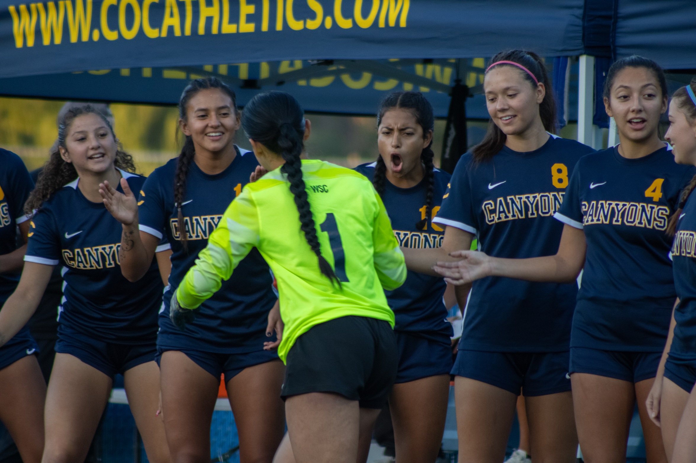 College of the Canyons women's soccer stock action image from game on Friday, Oct. 13, 2023.