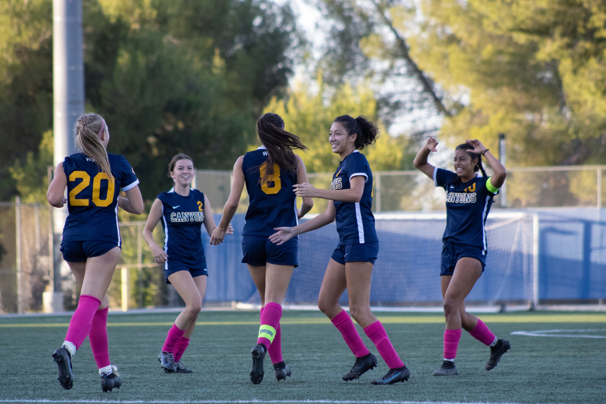 College of the Canyons women's soccer stock action image from game vs. Glendale on Oct. 24, 2023.