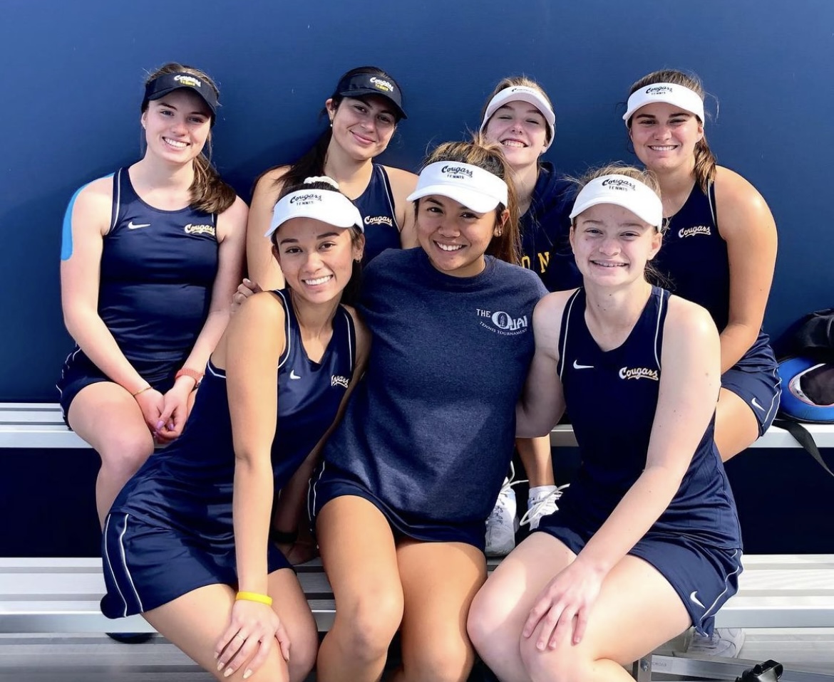 College of the Canyons women's tennis stock image.