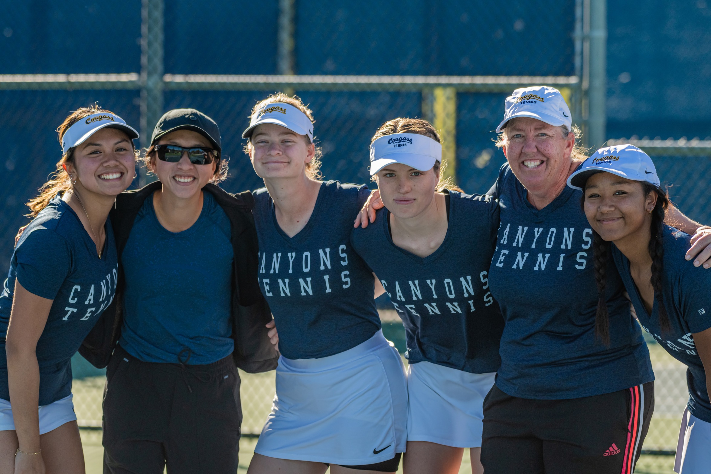 College of the Canyons women's tennis stock group image.