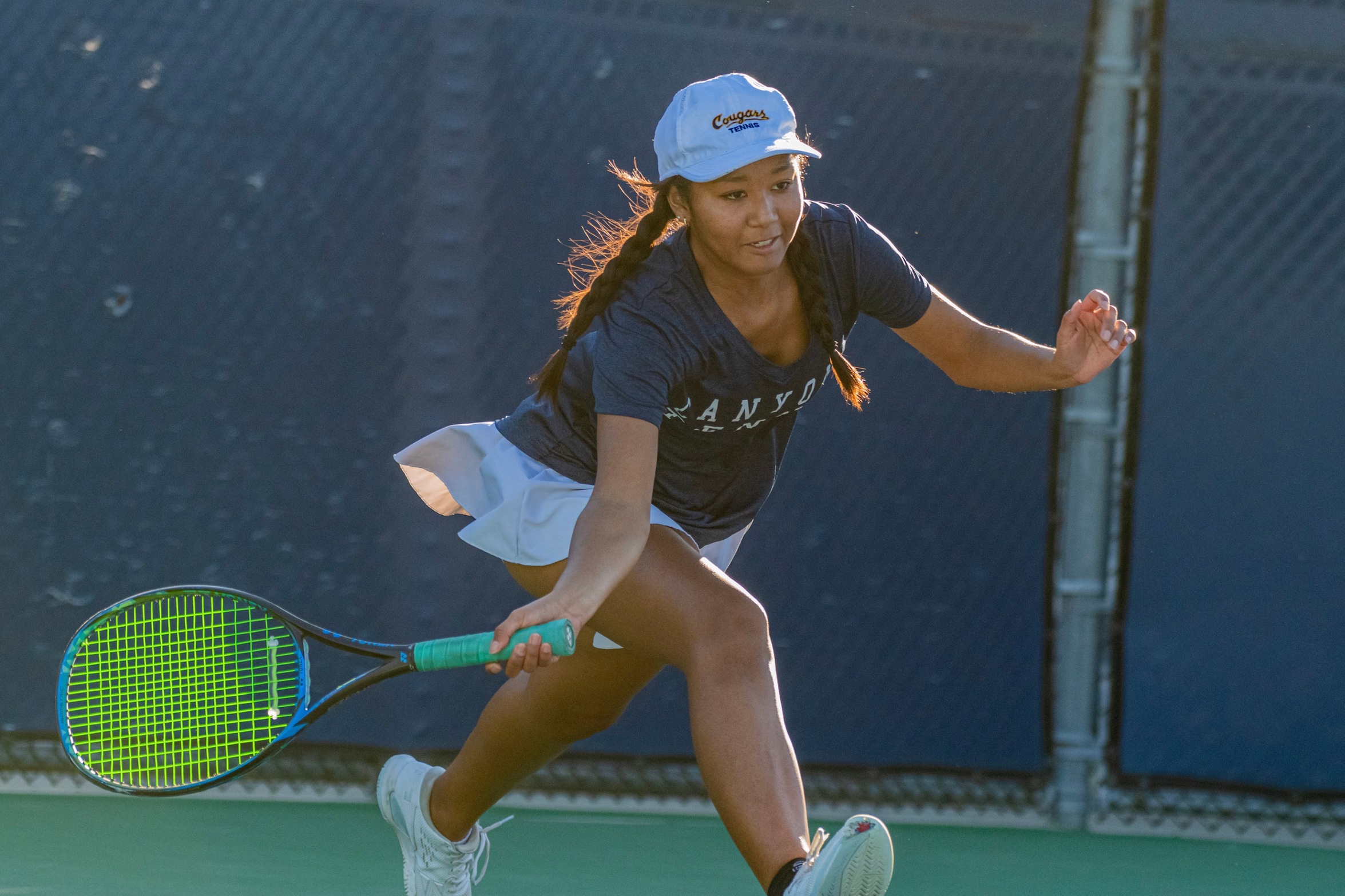 College of the Canyons women's tennis stock image of Ellie Wingo.