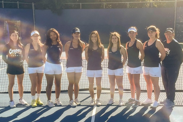 Team photo of College of the Canyons women's tennis team.