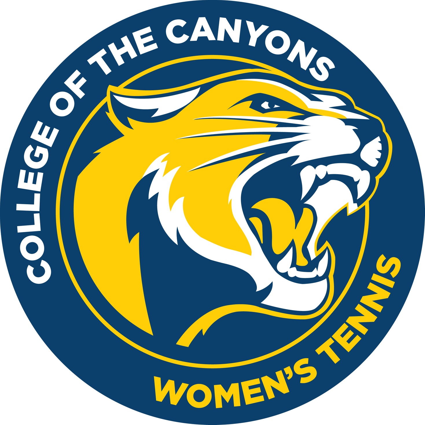 College of the Canyons women's tennis logo.