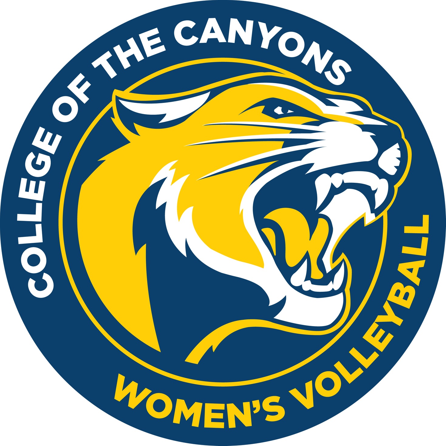 College of the Canyons women's volleyball logo.