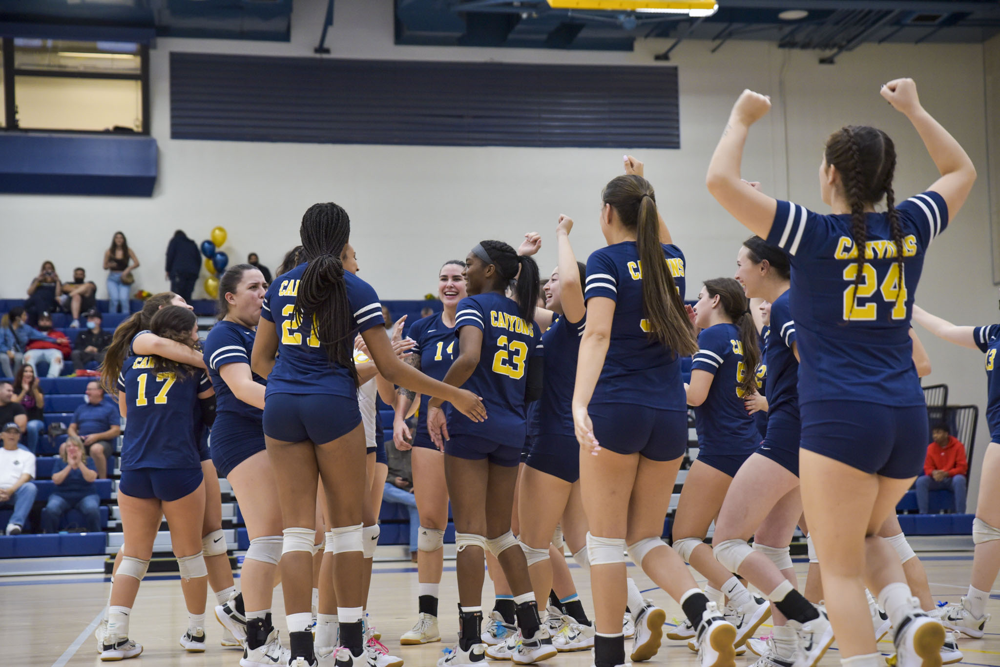 College of the Canyons is headed to the postseason for an eighth straight season after finishing second in the Western State Conference, South Division. No. 15 seed Canyons will now host No. 18 Mt. San Jacinto in a CCCAA Southern California Regional Play-In game at 7 p.m. Saturday, Nov. 20, in the Cougar Cage. — Mari Kneisel/COC Sports Information.