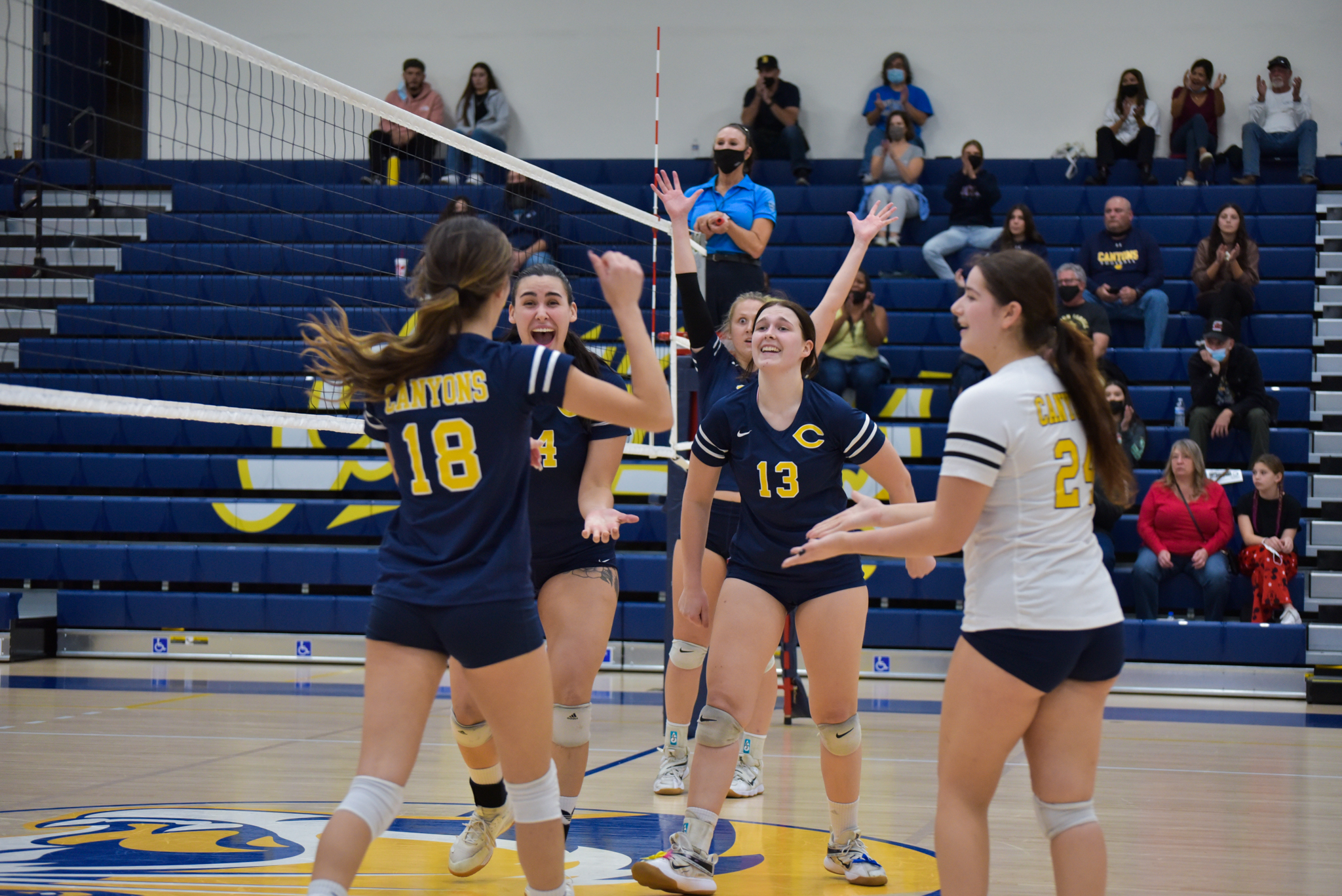 College of the Canyons women's volleyball vs. Mt. JAC on Nov. 20, 2021.